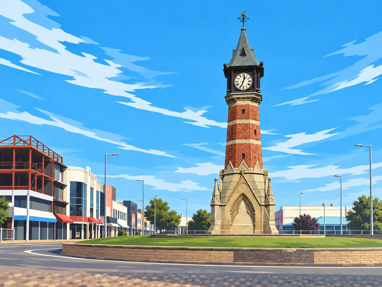 Illustration of the Clock Tower in Skegness